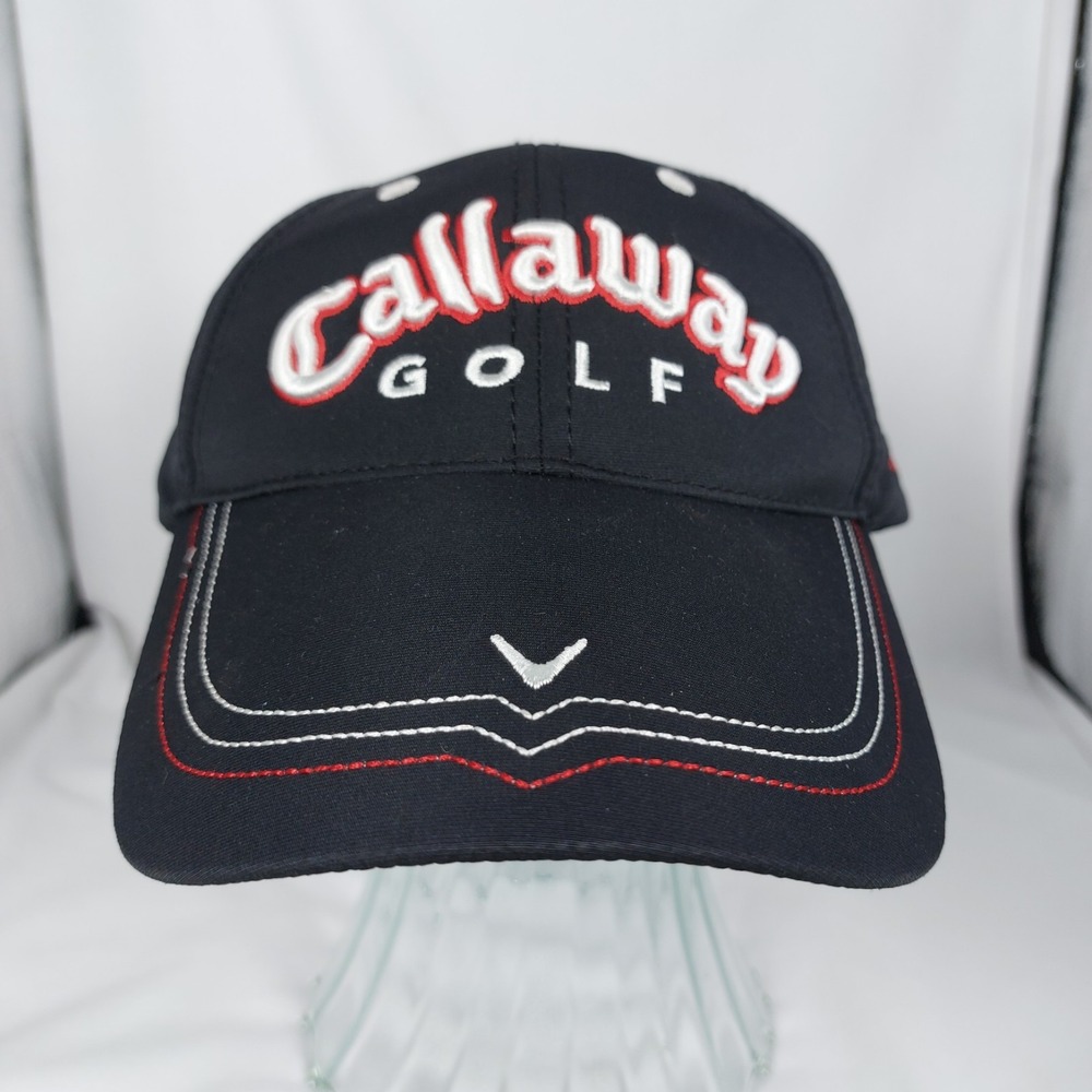 Licensed Callaway Golf RAZR‎ Hawk Cap Hat Black Red Adjustable Buckle *READ